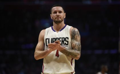 Dec 20, 2016; Los Angeles, CA, USA; Los Angeles Clippers guard JJ Redick (4) looks on against the Denver Nuggets during the third quarter at Staples Center. The Los Angeles Clippers won 119-102. Mandatory Credit: Kelvin Kuo-USA TODAY Sports