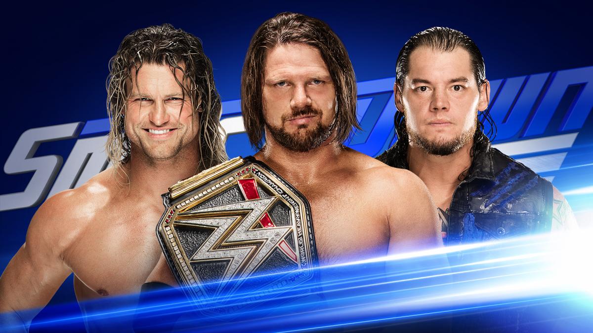 WWE Smackdown: AJ Styles Defends WWE Title In Triple Threat