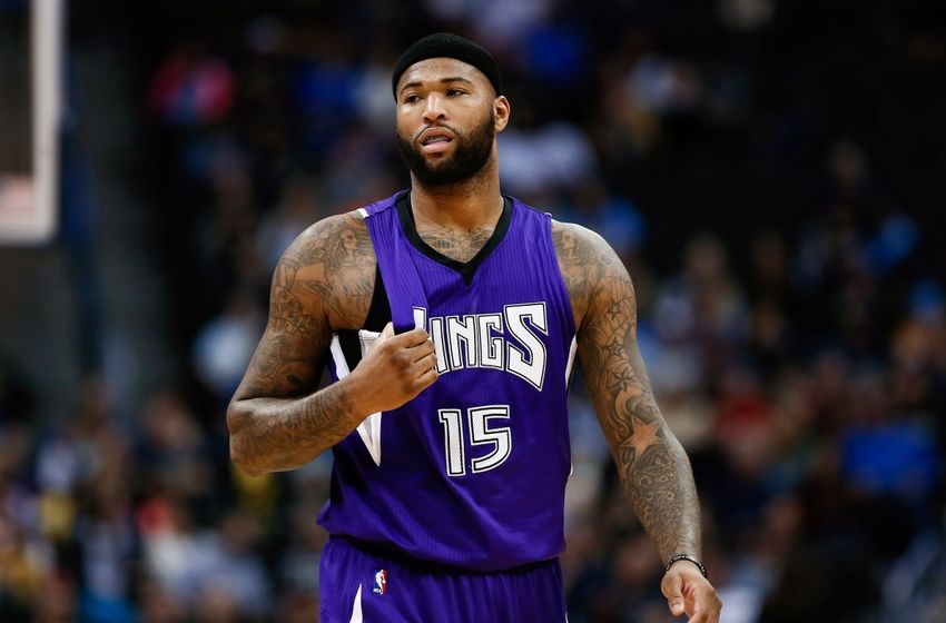 Feb 23, 2016; Denver, CO, USA; Sacramento Kings center DeMarcus Cousins (15) in the second quarter against the Denver Nuggets at Pepsi Center. Mandatory Credit: Isaiah J. Downing-USA TODAY Sports