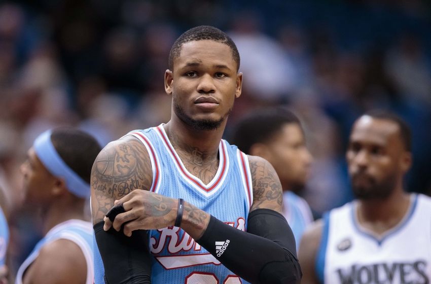 Dec 18, 2015; Minneapolis, MN, USA; Sacramento Kings guard Ben McLemore (23) in the second quarter against the Minnesota Timberwolves at Target Center. Mandatory Credit: Brad Rempel-USA TODAY Sports