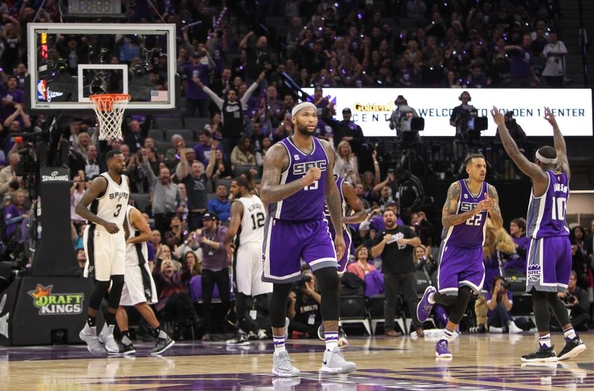 Oct 27, 2016; Sacramento, CA, USA; Sacramento Kings center DeMarcus Cousins (15) during the game against the San Antonio Spurs at Golden 1 Center. The Spurs won the game 102-94. Mandatory Credit: Sergio Estrada-USA TODAY Sports