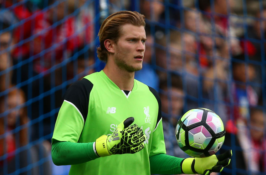 BIRKENHEAD, ENGLAND - JULY 08: Loris Karius of Liverpool during the Pre-Season Friendly match between Tranmere Rovers and Liverpool at Prenton Park on July 8, 2016 in Birkenhead, England. (Photo by Dave Thompson/Getty Images)