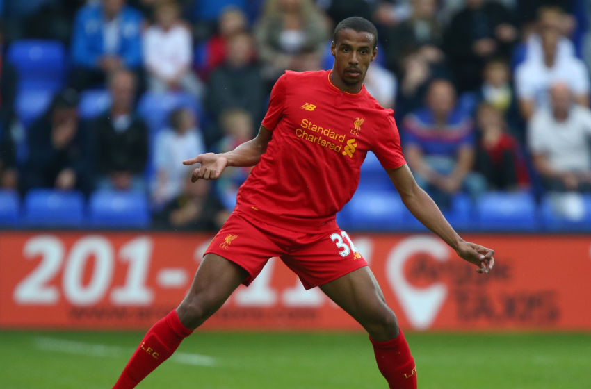 BIRKENHEAD, ENGLAND - JULY 08: Joel Matip of Liverpool during the Pre-Season Friendly match between Tranmere Rovers and Liverpool at Prenton Park on July 8, 2016 in Birkenhead, England. (Photo by Dave Thompson/Getty Images)