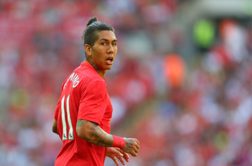 LONDON, ENGLAND - AUGUST 06: Roberto Firmino of Liverpool during the International Champions Cup 2016 match between Liverpool and Barcelona at Wembley Stadium on August 6, 2016 in London, England. (Photo by Catherine Ivill - AMA/Getty Images)
