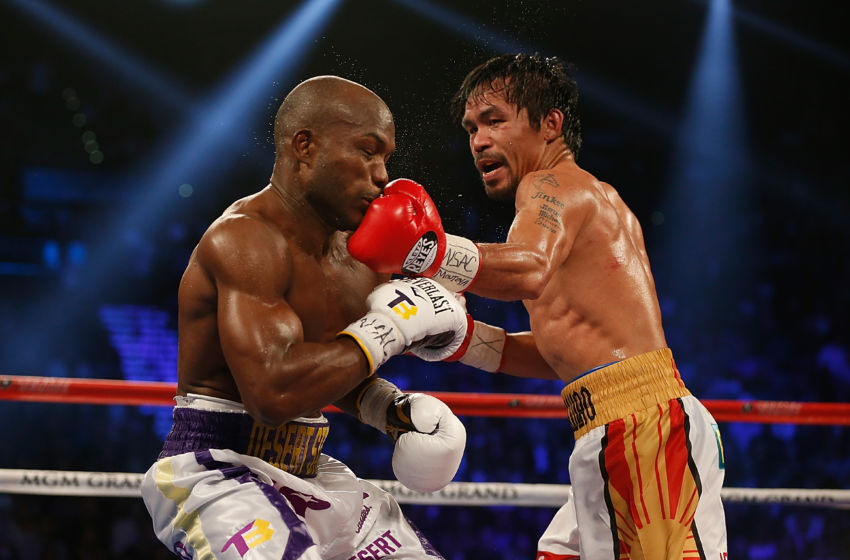 Manny Pacquiao punches from odd angles.