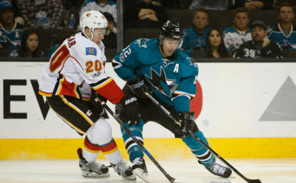 San Jose Sharks Patrick Marleau Calgary Flames