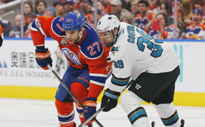 San Jose Sharks Edmonton Oilers Logan Couture