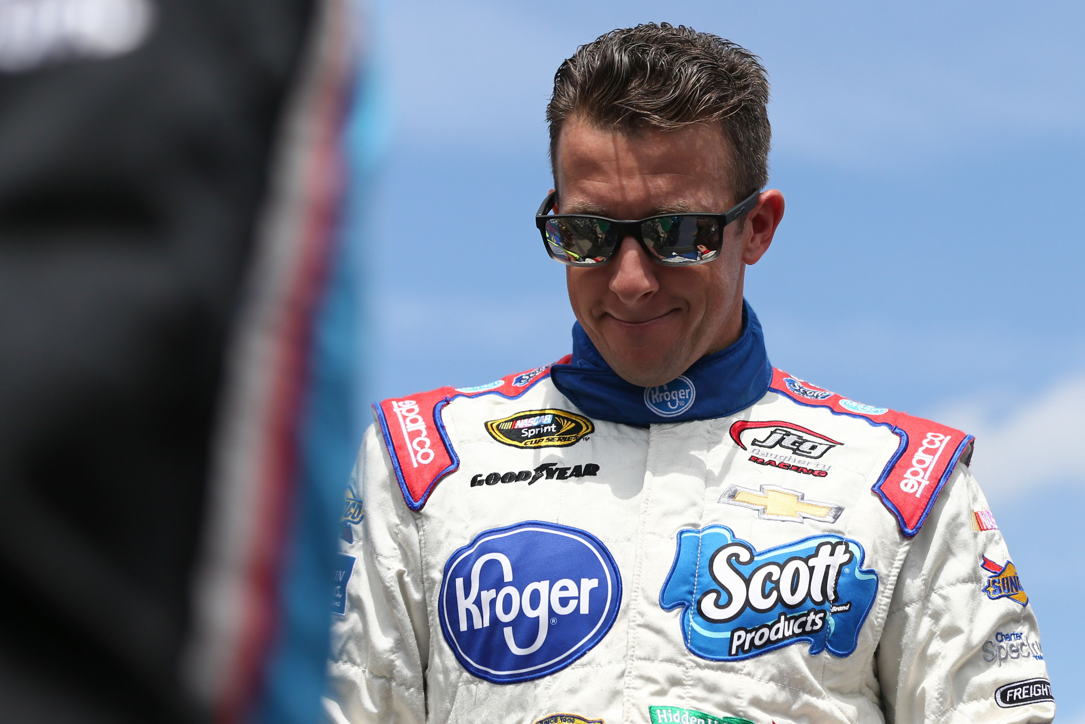 Aug 28, 2016; Brooklyn, MI, USA; Sprint Cup Series driver AJ Allmendinger (47) during the Pure Michigan 400 at the Michigan International Speedway. Mandatory Credit: Aaron Doster-USA TODAY Sports