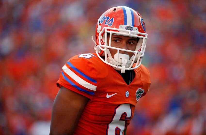 Sep 10, 2016; Gainesville, FL, USA; Florida Gators defensive back Quincy Wilson (6) during the second half at Ben Hill Griffin Stadium. Florida Gators defeated the Kentucky Wildcats 45-7. Mandatory Credit: Kim Klement-USA TODAY Sports