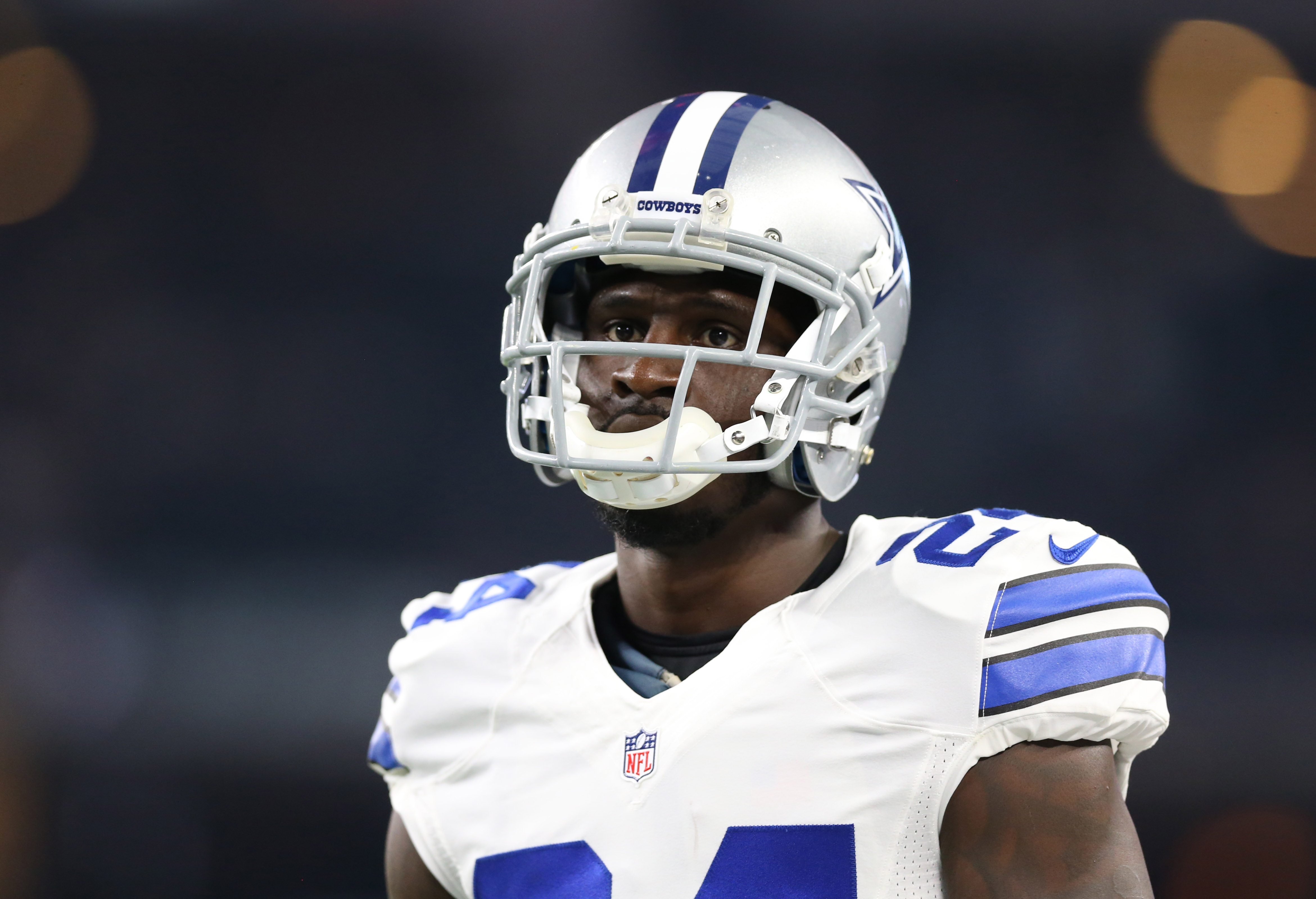 Sep 25, 2016; Arlington, TX, USA; Dallas Cowboys cornerback Morris Claiborne (24) prior to the game against the Chicago Bears at AT&T Stadium. Mandatory Credit: Matthew Emmons-USA TODAY Sports