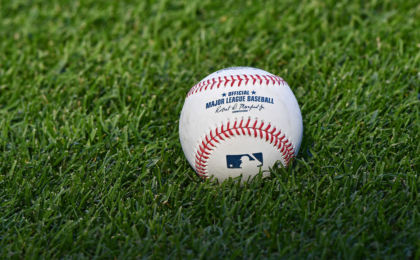 Sep 30, 2016; Kansas City, MO, USA; A general view of a baseball prior to a game between the Kansas City Royals and the Cleveland Indians at Kauffman Stadium. Mandatory Credit: Peter G. Aiken-USA TODAY Sports