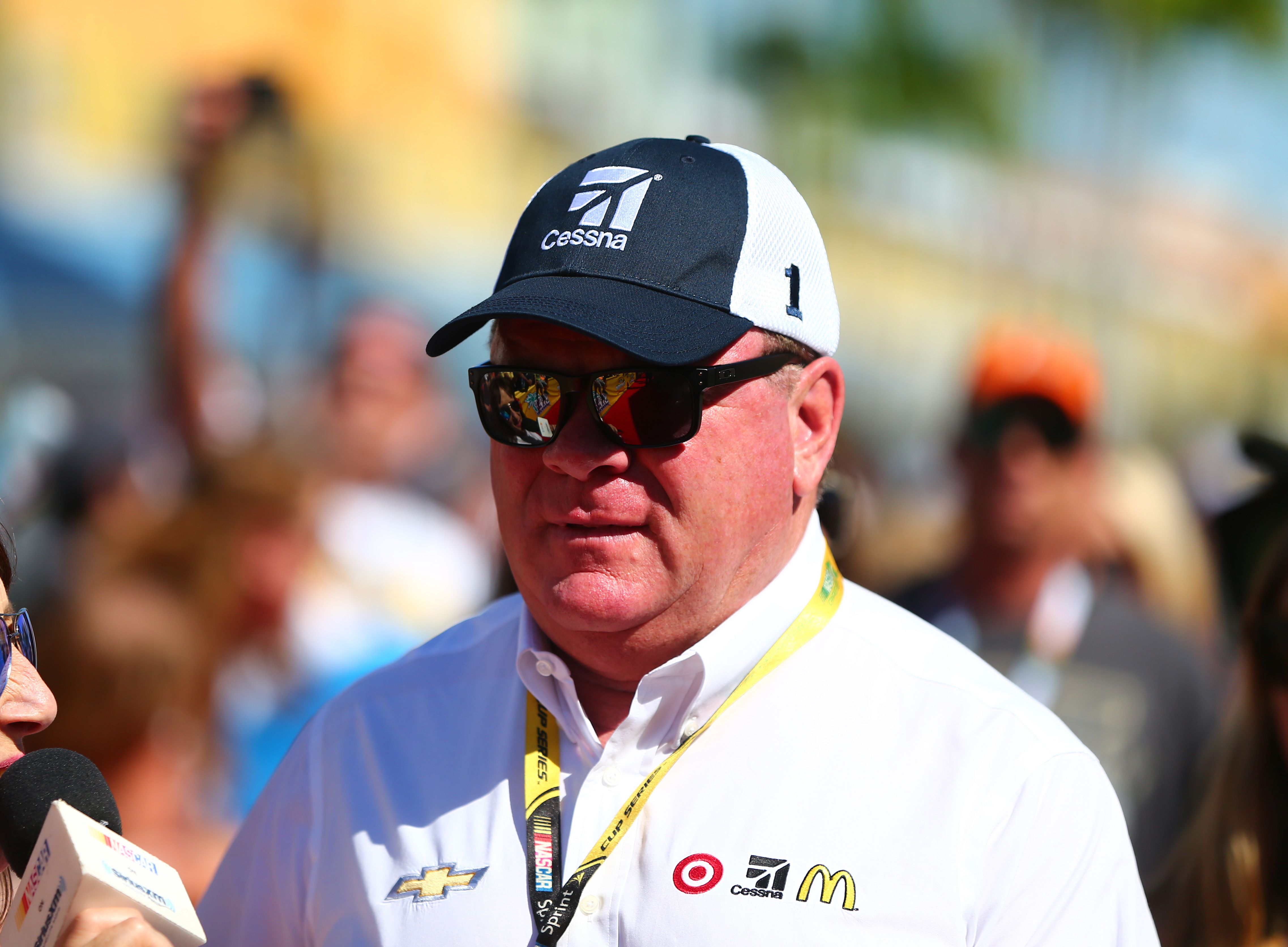 Nov 20, 2016; Homestead, FL, USA; NASCAR Sprint Cup Series team owner Chip Ganassi during the Ford Ecoboost 400 at Homestead-Miami Speedway. Mandatory Credit: Mark J. Rebilas-USA TODAY Sports