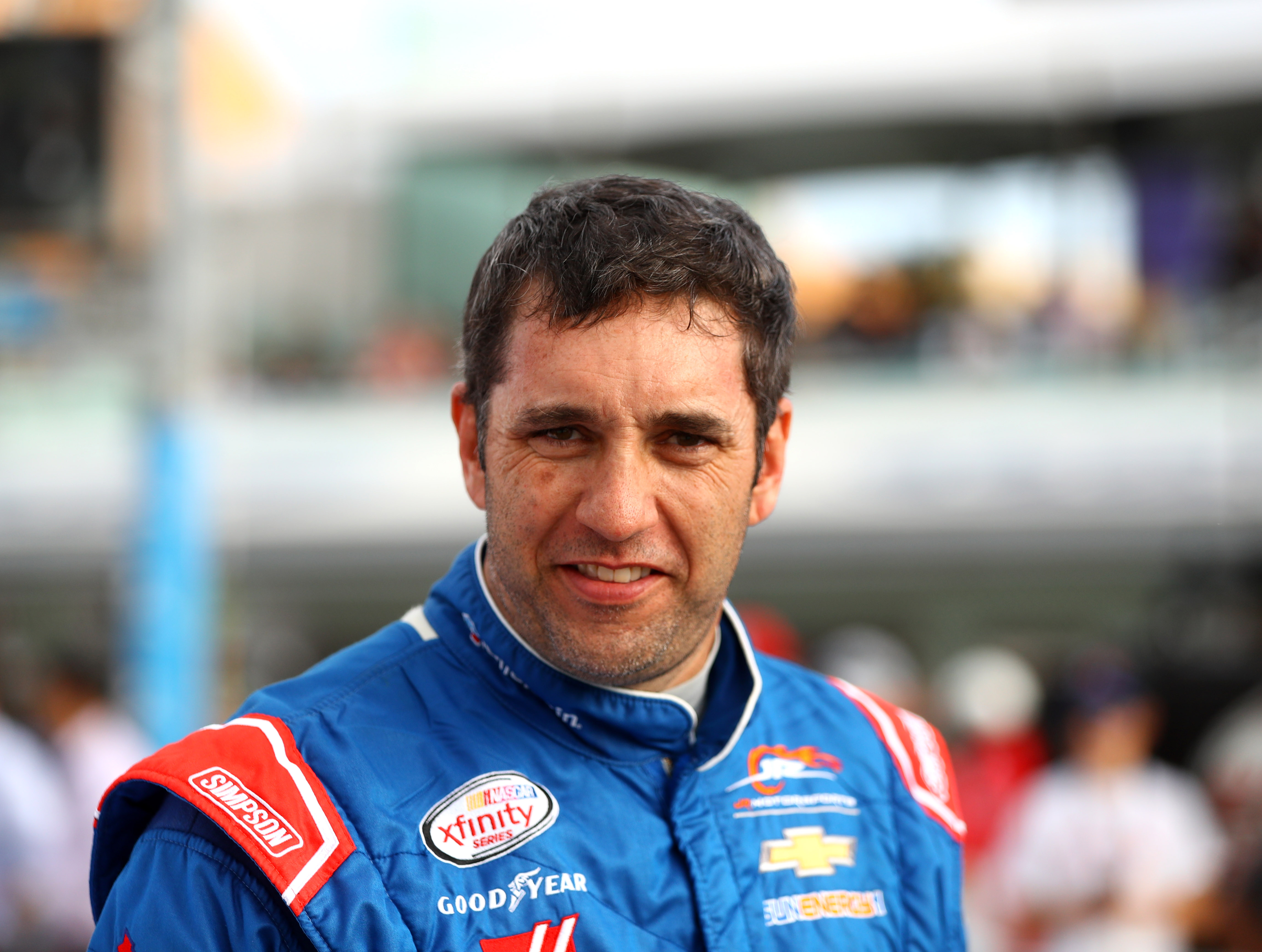 Nov 19, 2016; Homestead, FL, USA; NASCAR Xfinity Series driver Elliott Sadler during the Ford Ecoboost 300 at Homestead-Miami Speedway. Mandatory Credit: Mark J. Rebilas-USA TODAY Sports