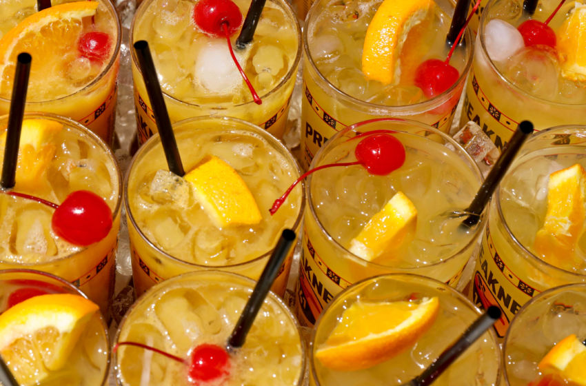 May 20, 2016; Baltimore, MD, USA; Black Eyed Susan drinks being sold at the 2016 Black-Eyed Susan race at Pimlico Race Course. Mandatory Credit: Mitch Stringer-USA TODAY Sports