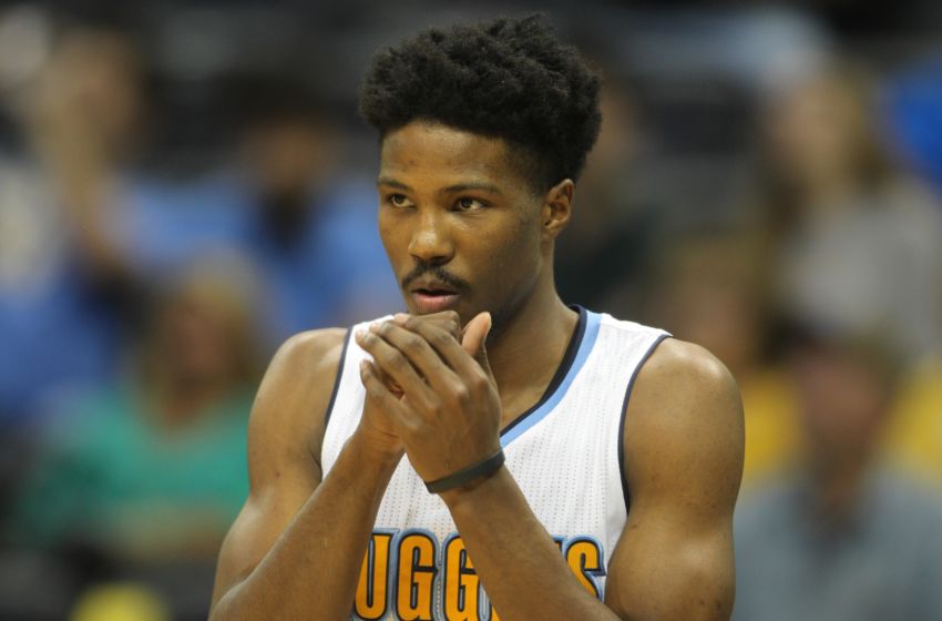 Nov 16, 2016; Denver, CO, USA; Denver Nuggets guard Malik Beasley (25) during the game against the against the Phoenix Suns at Pepsi Center. Mandatory Credit: Chris Humphreys-USA TODAY Sports