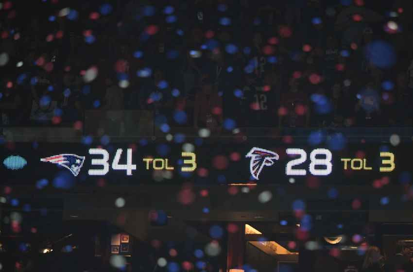 super bowl game scoreboard