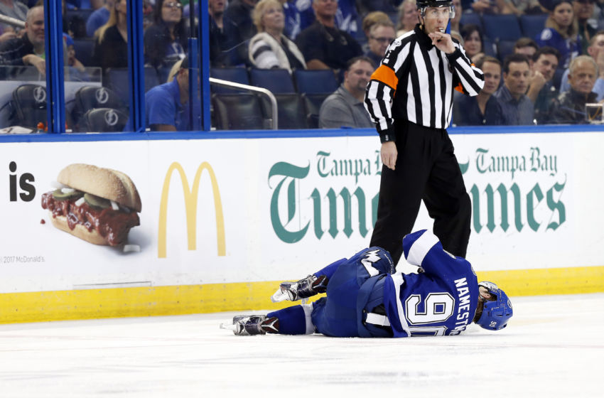 Tampa Bay Lightning Injury Report Vladislav Namestnikov Leaves Game