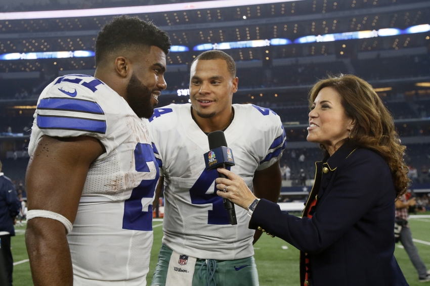 Sep 25, 2016; Arlington, TX, USA; Dallas Cowboys quarterback Dak ...