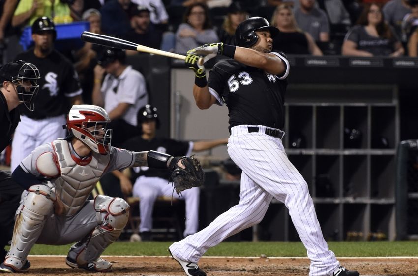 Sep 13, 2016; Chicago, IL, USA; Chicago White Sox left fielder <a rel=