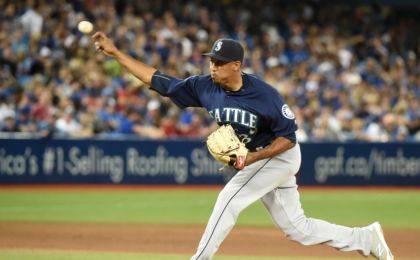 Jul 22, 2016; Toronto, Ontario, CAN; Seattle Mariners relief pitcher <a rel=