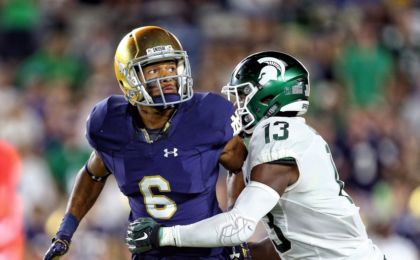 NCAA Football: Michigan State at Notre Dame