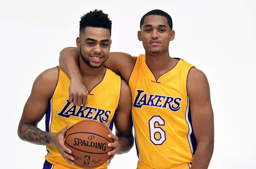 Lakers Night At Dodger Stadium, Jordan Clarkson Aces First Pitch! 