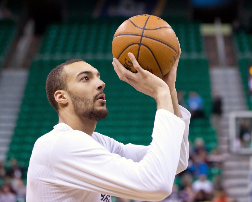 Rudy Gobert uses faux Evan Fournier as a meme