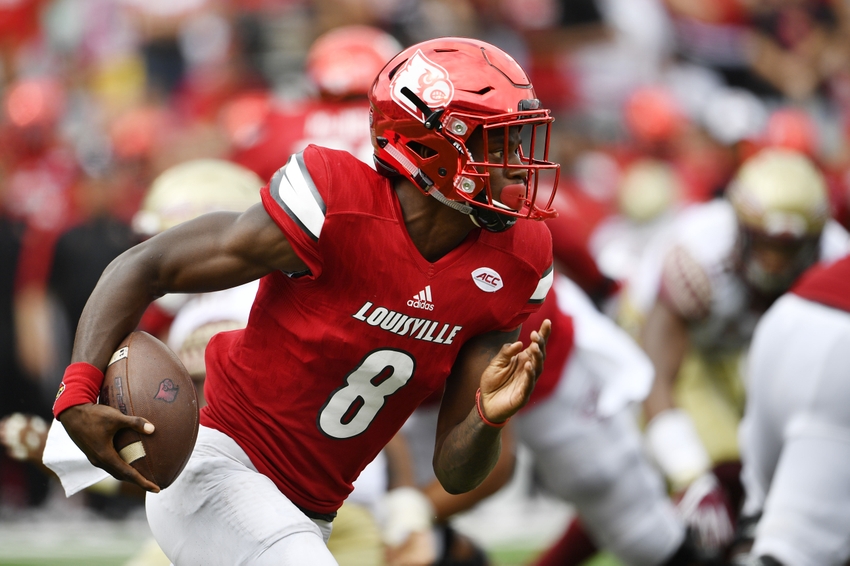 Lamar Jackson runs for 47-yard touchdown on Florida State (Video)