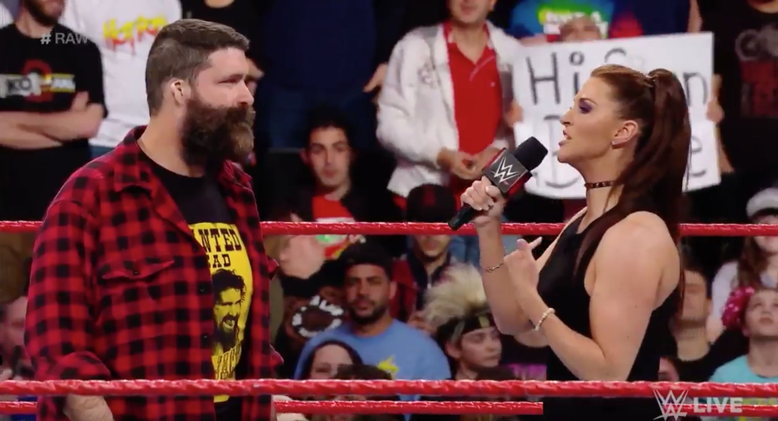 Mick Foley Fired By Stephanie Mcmahon To Open Wwe Raw Video 6970