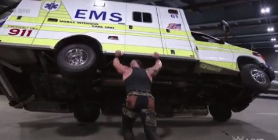 braun strowman ambulance toy