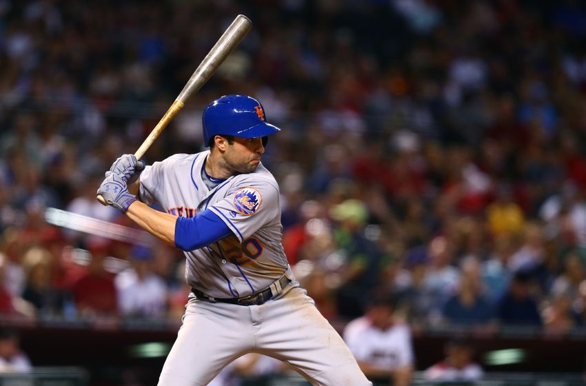 Aug 15, 2016; Phoenix, AZ, USA; New York Mets second baseman Neil Walker against the Arizona Diamondbacks at Chase Field. Mandatory Credit: Mark J. Rebilas-USA TODAY Sports