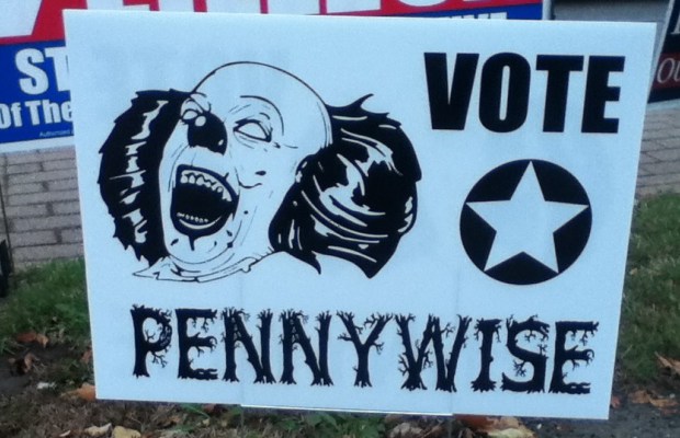 Stephen King's Pet Dog Endorses Pennywise For President - 1428 Elm