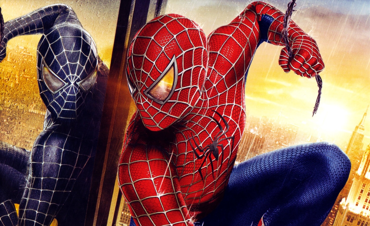 download the three spider man