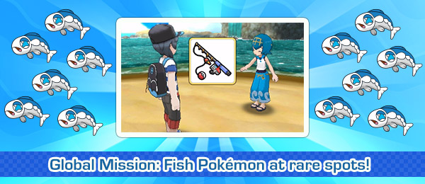 A new Pokemon Global Mission asks you to fish up fun