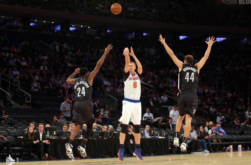 Nov 9, 2016; New York, NY, USA; New York Knicks power forward <a rel=