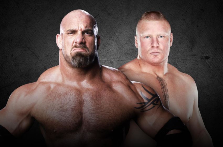 Image result for brock lesnar vs goldberg