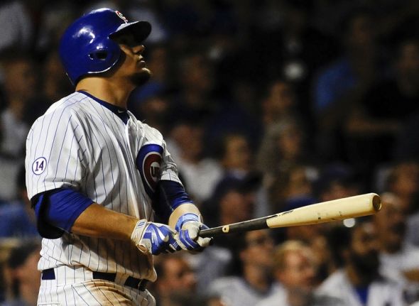 Sep 1, 2015; Chicago, IL, USA; Chicago Cubs left fielder <a rel=