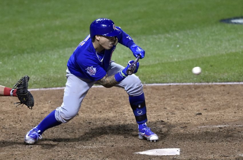 Nov 2, 2016; Cleveland, OH, USA; Chicago Cubs second baseman <a rel=