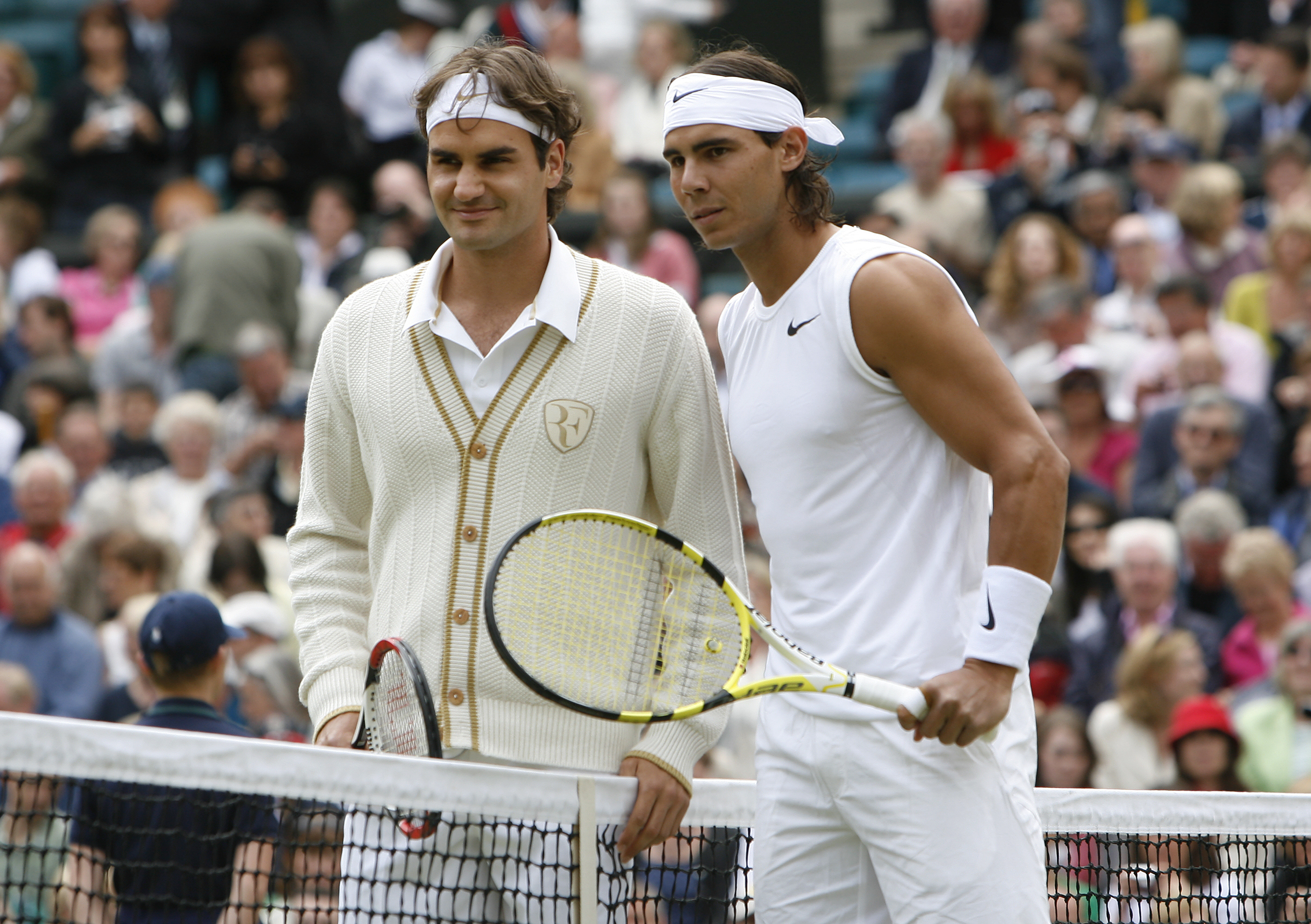 Getting ready for the epic final between legends Federer and Nadal in