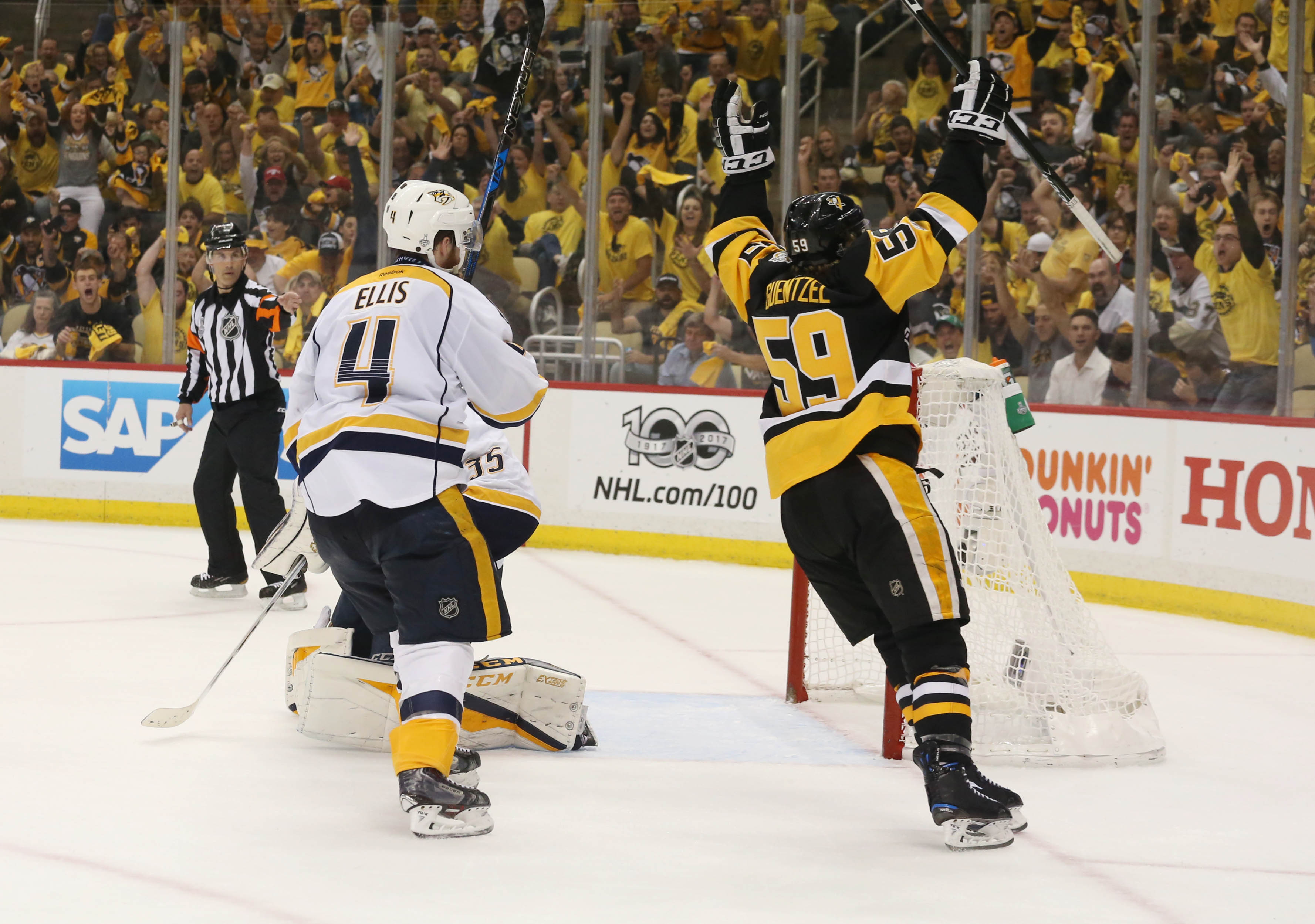 Pittsburgh Penguins Defeat Nashville Predators In Game 2