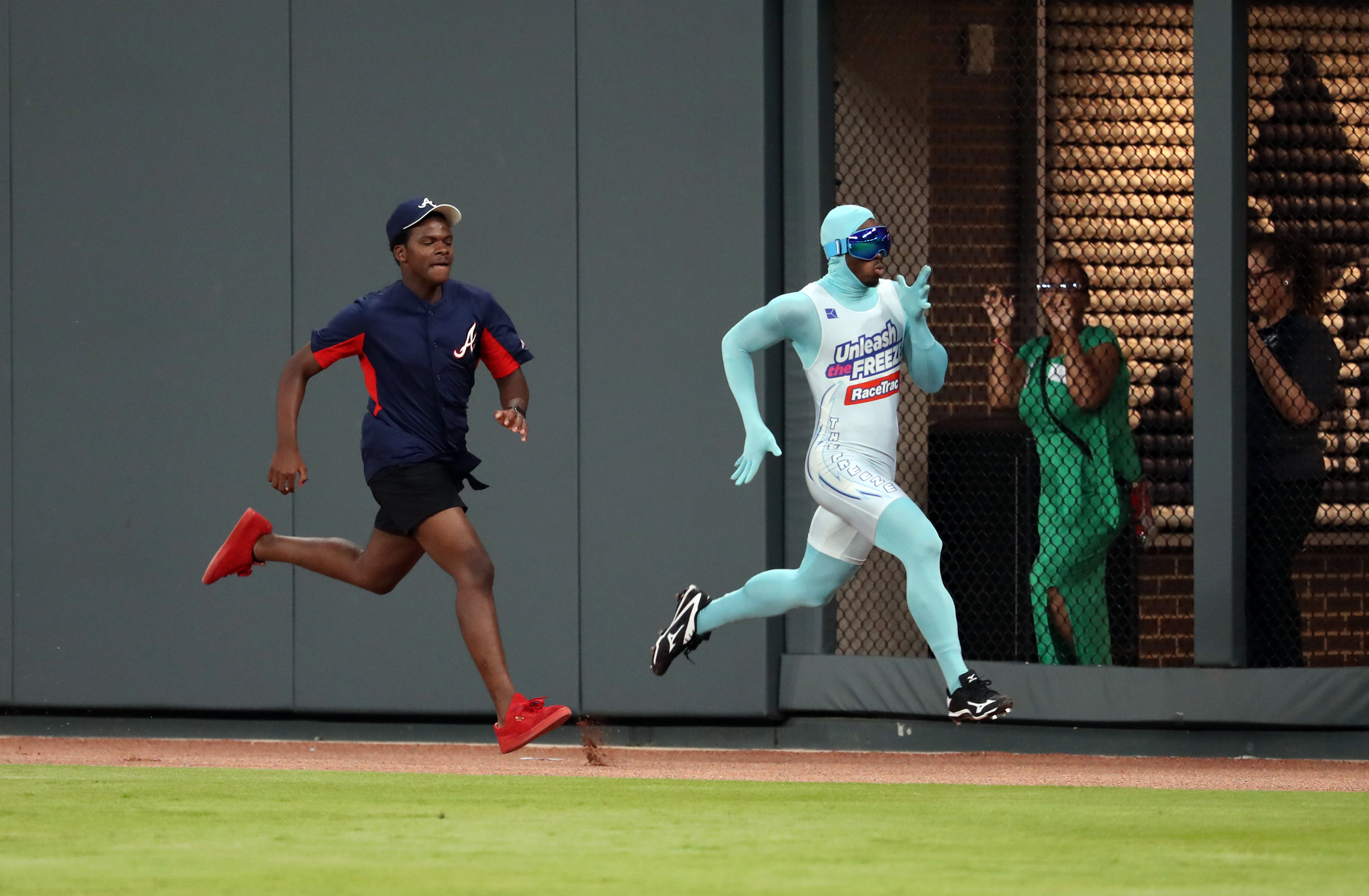 Beat The Freeze Atlanta Atlanta Braves The Freeze challenged by Adam Wainwright and his