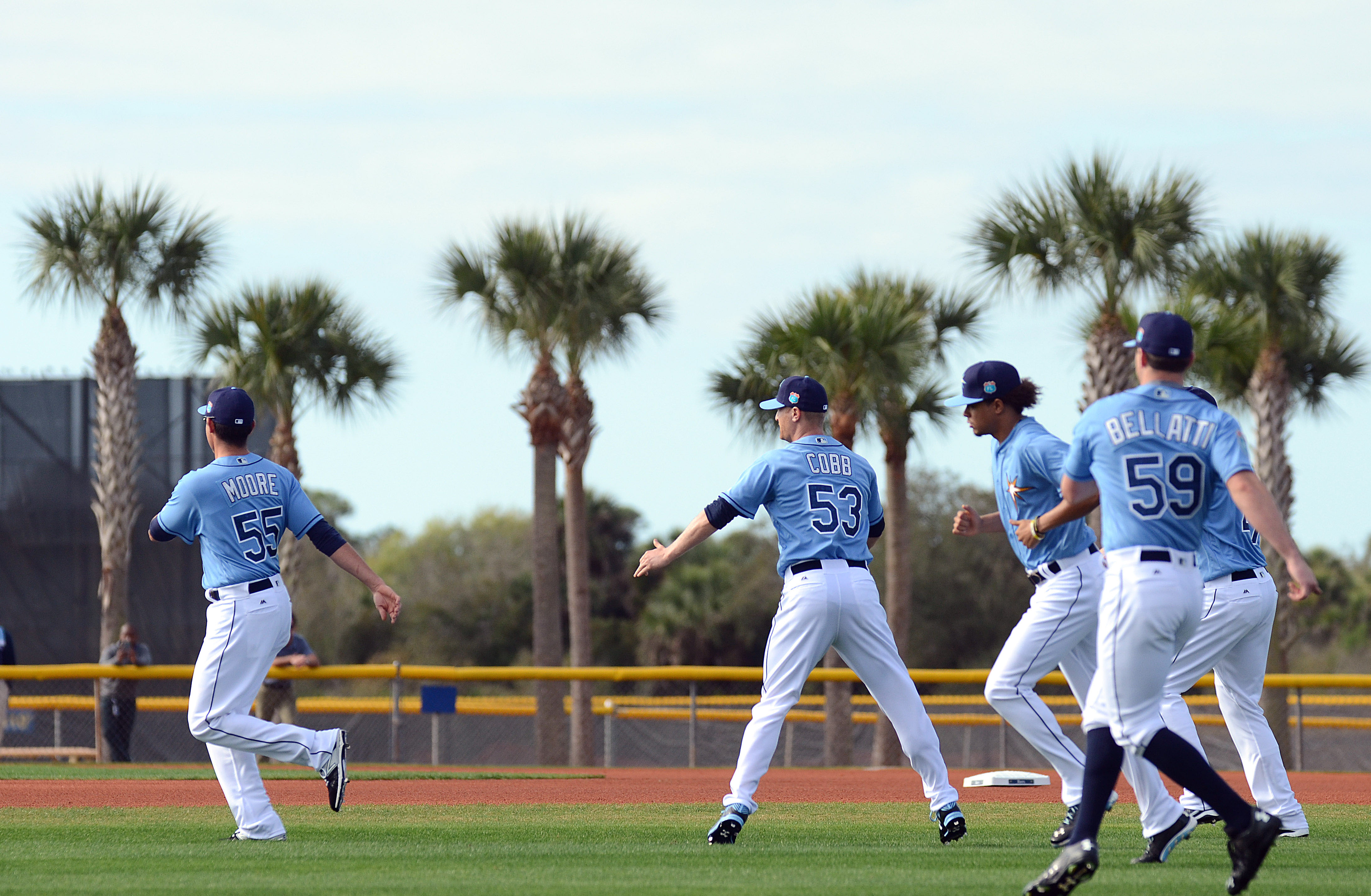 Tampa Bay Rays Trucks Head for Spring Training