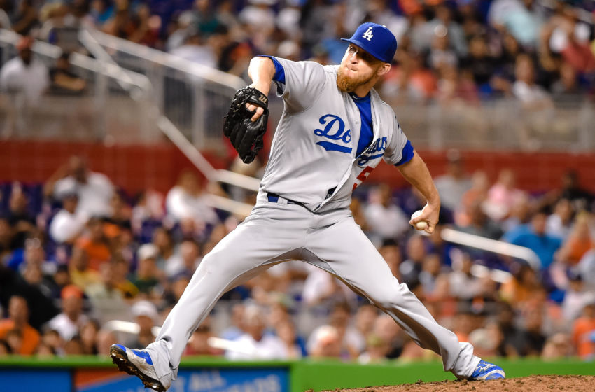 Sep 9, 2016; Miami, FL, USA; Los Angeles Dodgers relief pitcher <a rel=