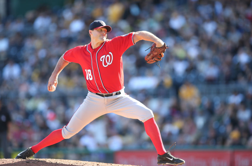 Sep 25, 2016; Pittsburgh, PA, USA; Washington Nationals relief pitcher <a rel=