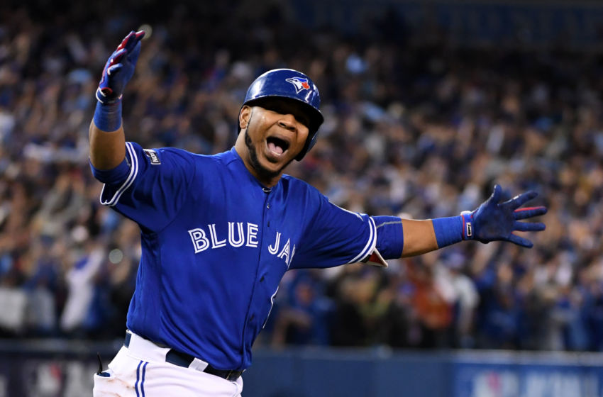 Oct 4, 2016; Toronto, Ontario, CAN; Toronto Blue Jays designated hitter <a rel=