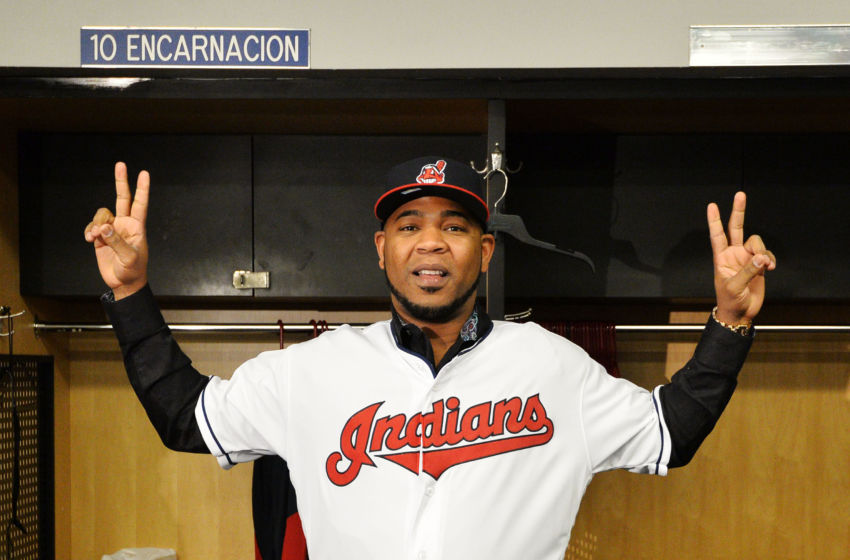 MLB: Cleveland Indians-Edwin Encarnacion Press Conference