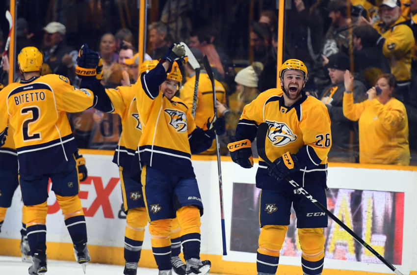 NHL: Vancouver Canucks at Nashville Predators