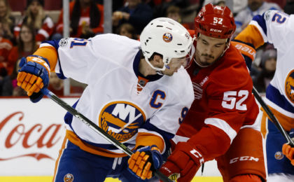 NHL: New York Islanders at Detroit Red Wings