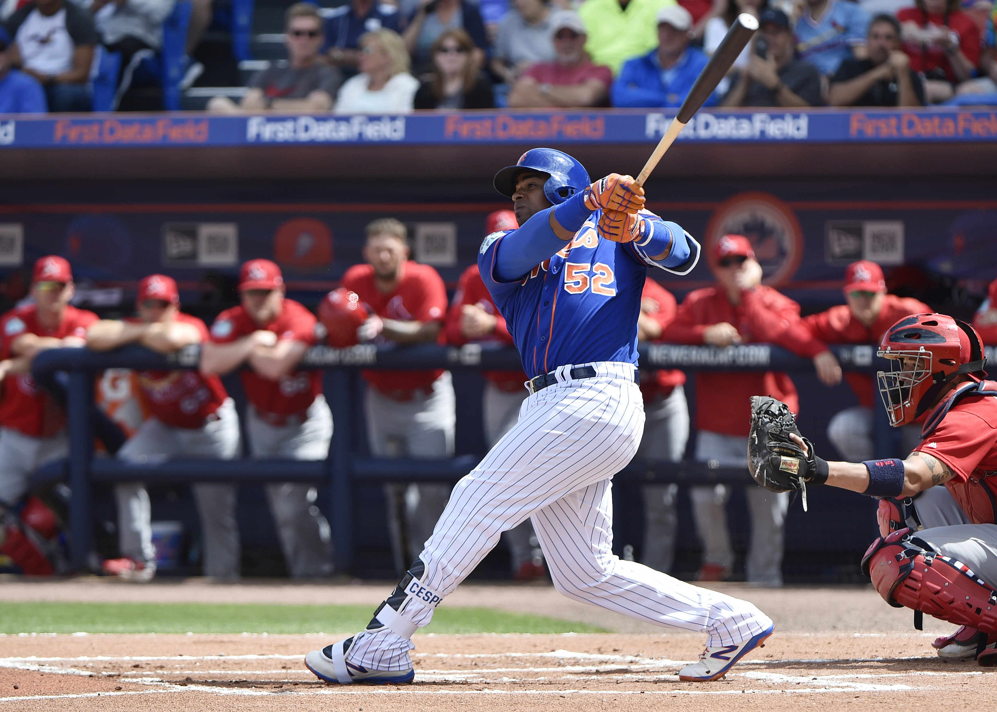 Mets: Cespedes lifted from Sunday&#39;s game due to quad tightness
