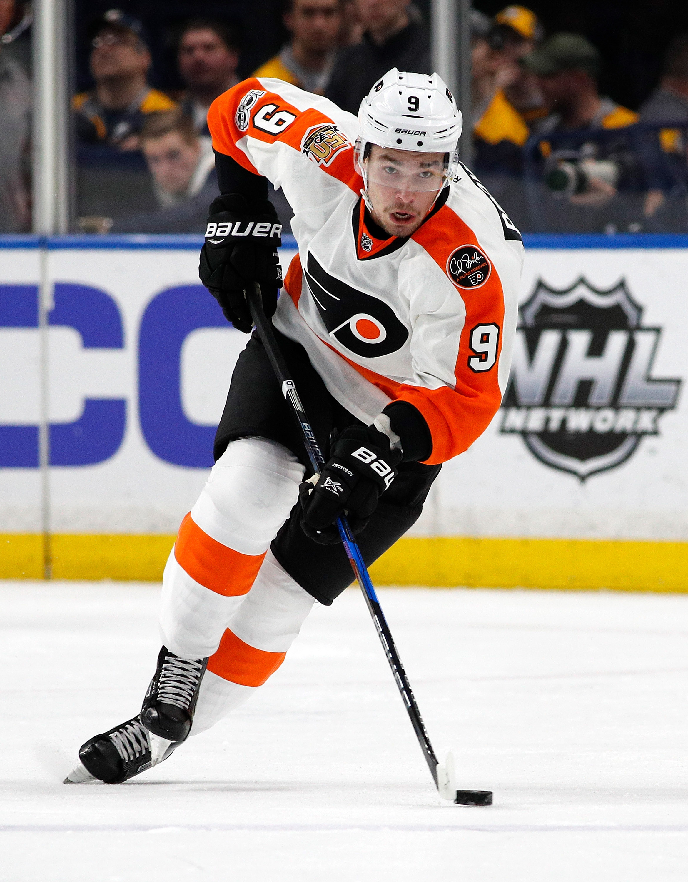 Philadelphia Flyers Rookie Ivan Provorov through 70 games.